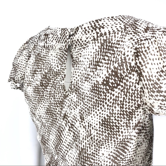 Banana Republic dotted print silk blouse s - Picture 3 of 5